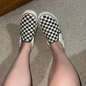 Checkered slip on VANS